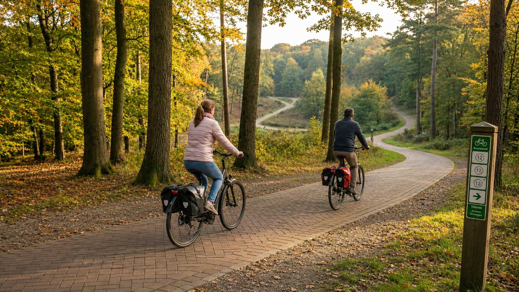 Voorbeeld van een gratis arrangement bij HTW Camperservice, met je eigen fiets het Montferland ontdekken.