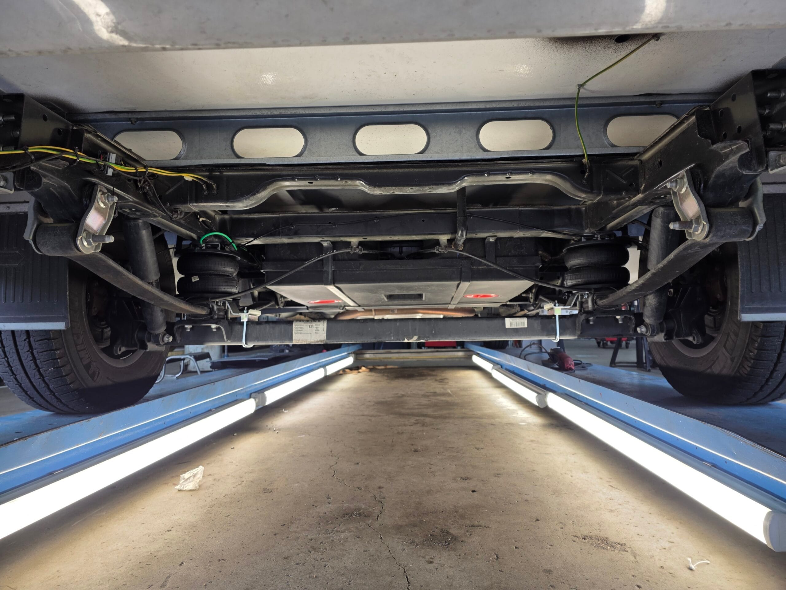 Luchtveersysteem ten behoeve verhoging gewicht Fiat Ducato